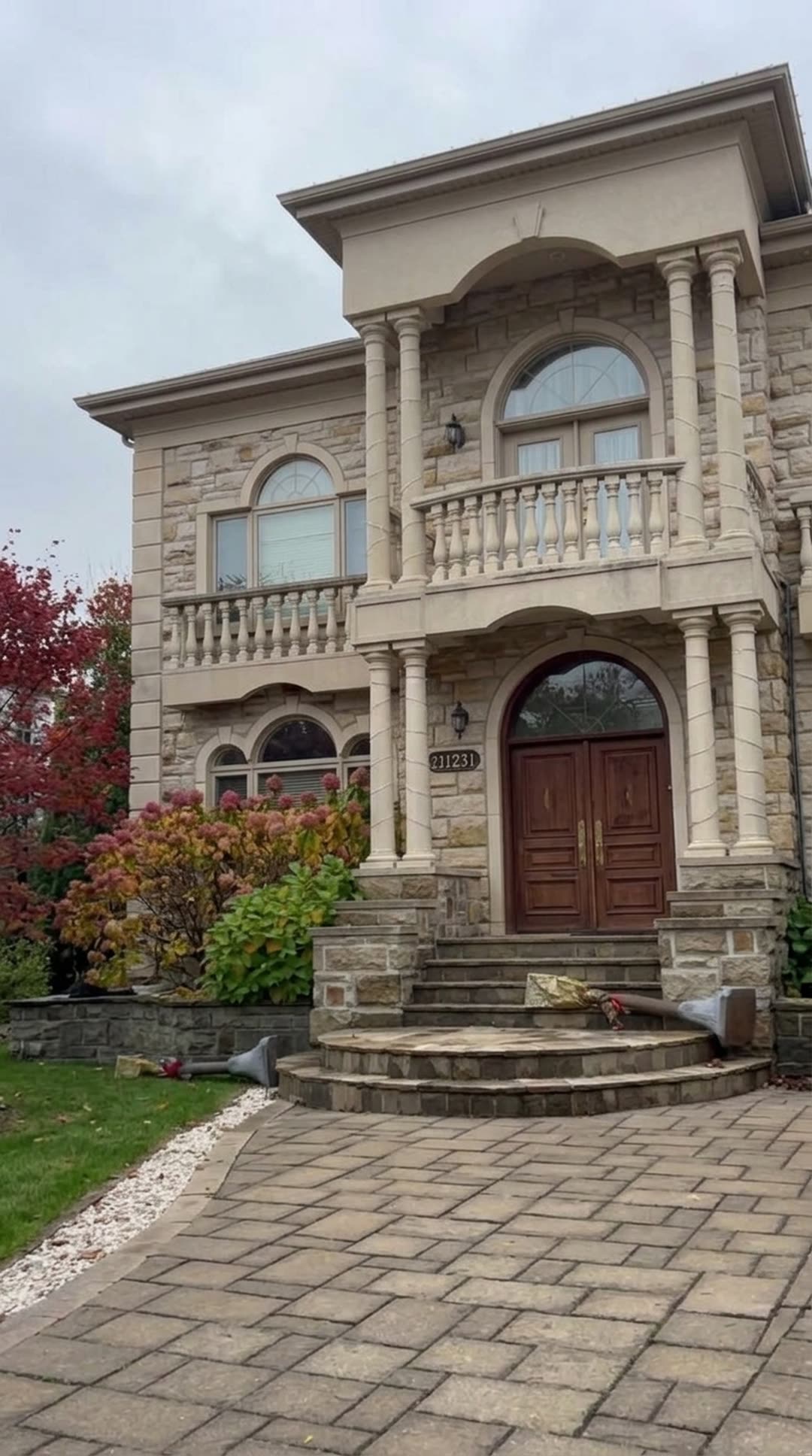 The same house in daylight, before the install